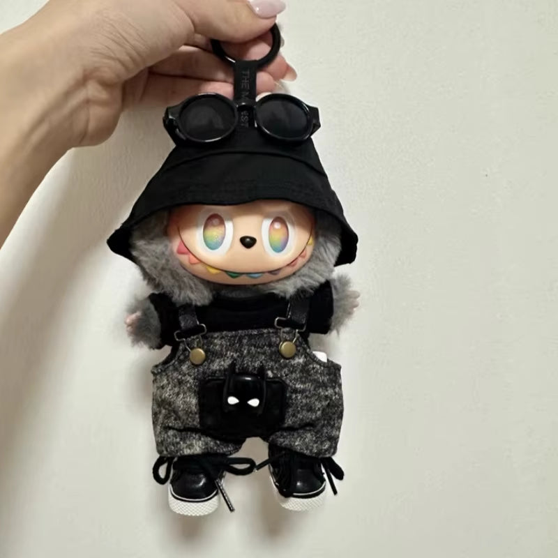 For Labubu Clothing Cool Replacement Bjd V1 V2 V3 15Cm 17Cm Pendant General Suit Fashion Doll Accessory Cute Dressing up Gift