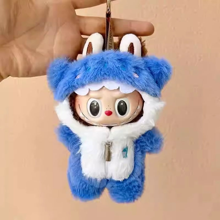 Labubu Plush Clothes for 17Cm Cute Mini Plush Doll Labubu Clothes Outfit Accessories for Labubu Idol Dolls Shark Clothing Toys