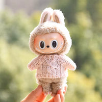 17Cm Hot Labubu Doll Clothes Fashion Clothes Colorful Sweater Cardigan for 17Cm Doll Clothes Dolls Accessories Collect Gift