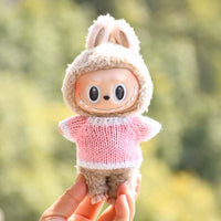 17Cm Hot Labubu Doll Clothes Fashion Clothes Colorful Sweater Cardigan for 17Cm Doll Clothes Dolls Accessories Collect Gift