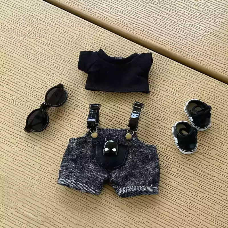 For Labubu Clothing Cool Replacement Bjd V1 V2 V3 15Cm 17Cm Pendant General Suit Fashion Doll Accessory Cute Dressing up Gift
