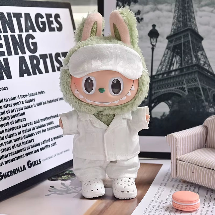 For 17Cm LABUBU Clothes Dress Set - Elegant Doll Clothes, Cute Sleepwear & Skirt Outfit（No Doll Inclued）