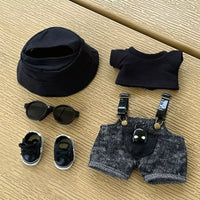 For Labubu Clothing Cool Replacement Bjd V1 V2 V3 15Cm 17Cm Pendant General Suit Fashion Doll Accessory Cute Dressing up Gift