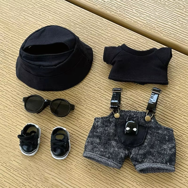 For Labubu Clothing Cool Replacement Bjd V1 V2 V3 15Cm 17Cm Pendant General Suit Fashion Doll Accessory Cute Dressing up Gift