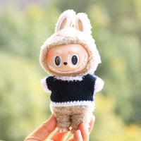 17Cm Hot Labubu Doll Clothes Fashion Clothes Colorful Sweater Cardigan for 17Cm Doll Clothes Dolls Accessories Collect Gift