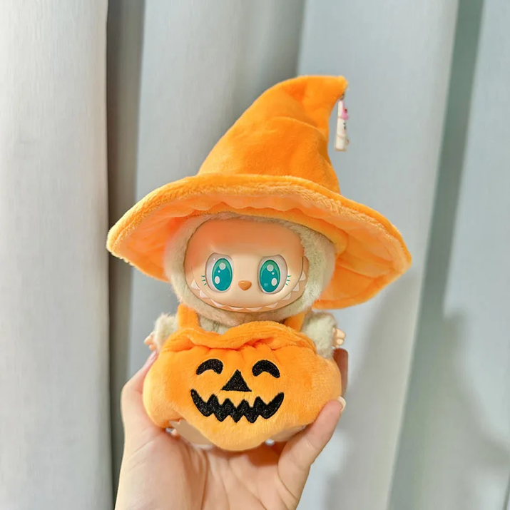 17Cm Kawaii Plush Doll'S Clothes Outfit Accessories for Korea Kpop Exo Labubu Idol Dolls Pumpkin Set Clothing DIY Christmas Gift