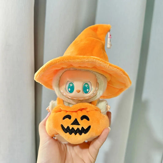 17Cm Kawaii Plush Doll'S Clothes Outfit Accessories for Korea Kpop Exo Labubu Idol Dolls Pumpkin Set Clothing DIY Christmas Gift