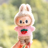 17Cm Hot Labubu Doll Clothes Fashion Clothes Colorful Sweater Cardigan for 17Cm Doll Clothes Dolls Accessories Collect Gift
