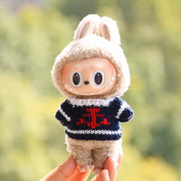 17Cm Hot Labubu Doll Clothes Fashion Clothes Colorful Sweater Cardigan for 17Cm Doll Clothes Dolls Accessories Collect Gift
