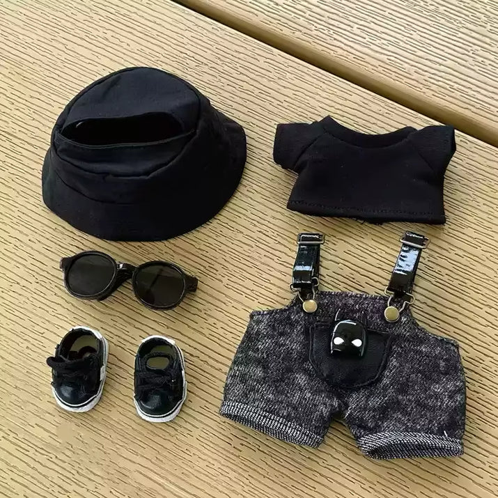 For Labubu Clothing Cool Replacement Bjd V1 V2 V3 15Cm 17Cm Pendant General Suit Fashion Doll Accessory Cute Dressing up Gift