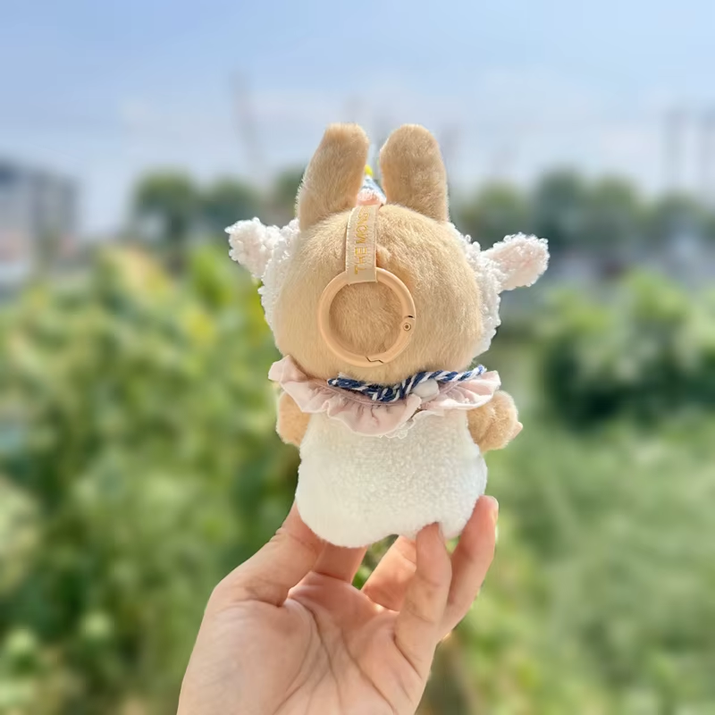 Doll Clothes for 17Cm Labubu Dolls Toy Cute Mini Plush Doll'S Lamb Birthday Hat Outfit Accessories Student Outfit Fans Gift