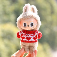 17Cm Hot Labubu Doll Clothes Fashion Clothes Colorful Sweater Cardigan for 17Cm Doll Clothes Dolls Accessories Collect Gift